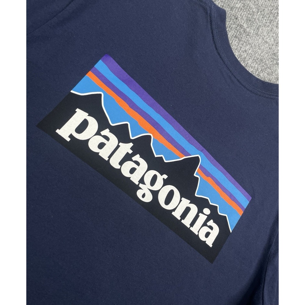 Patagonia‎ Long Sleeve Responsibili-Tee T-Shirt Mens M Navy Blue Outdoor